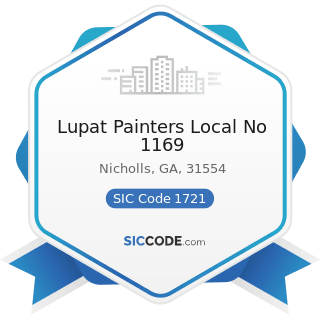 Lupat Painters Local No 1169 - SIC Code 1721 - Painting and Paper Hanging