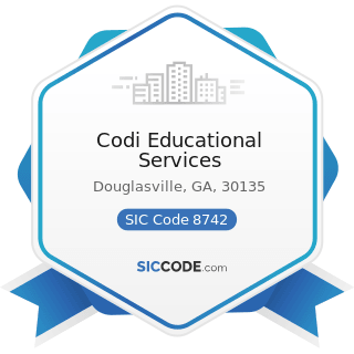 Codi Educational Services - SIC Code 8742 - Management Consulting Services