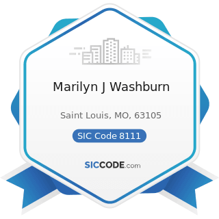 Marilyn J Washburn - SIC Code 8111 - Legal Services