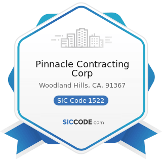 Pinnacle Contracting Corp - SIC Code 1522 - General Contractors-Residential Buildings, other...