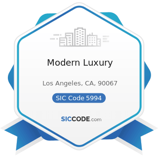 Modern Luxury - SIC Code 5994 - News Dealers and Newsstands