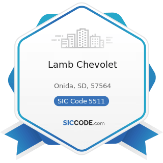 Lamb Chevolet - SIC Code 5511 - Motor Vehicle Dealers (New and Used)