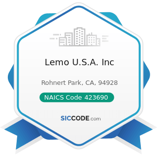 Lemo U.S.A. Inc - NAICS Code 423690 - Other Electronic Parts and Equipment Merchant Wholesalers