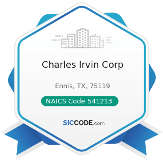Charles Irvin Corp - NAICS Code 541213 - Tax Preparation Services