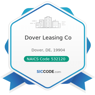 Dover Leasing Co - NAICS Code 532120 - Truck, Utility Trailer, and RV (Recreational Vehicle)...
