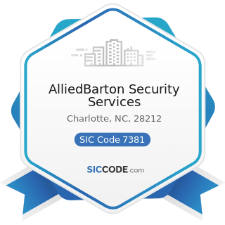 AlliedBarton Security Services - SIC Code 7381 - Detective, Guard, and Armored Car Services