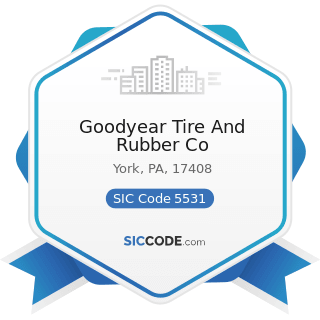 Goodyear Tire And Rubber Co - SIC Code 5531 - Auto and Home Supply Stores