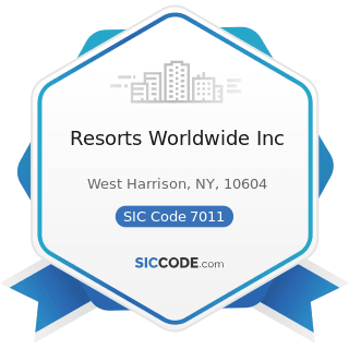 Resorts Worldwide Inc - SIC Code 7011 - Hotels and Motels