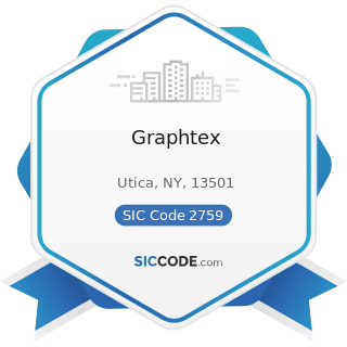 Graphtex - SIC Code 2759 - Commercial Printing, Not Elsewhere Classified