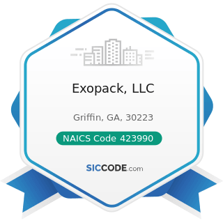 Exopack, LLC - NAICS Code 423990 - Other Miscellaneous Durable Goods Merchant Wholesalers
