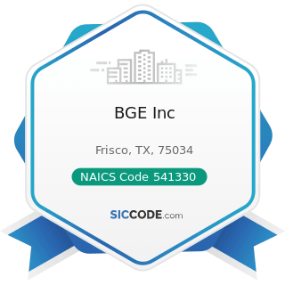 BGE Inc - NAICS Code 541330 - Engineering Services