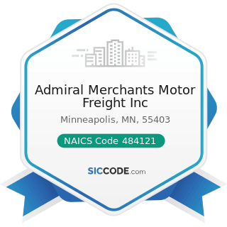 Admiral Merchants Motor Freight Inc - NAICS Code 484121 - General Freight Trucking,...