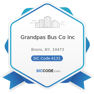 Grandpas Bus Co Inc - SIC Code 4131 - Intercity and Rural Bus Transportation