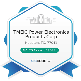 TMEIC Power Electronics Products Corp - NAICS Code 541611 - Administrative Management and...