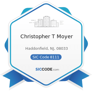 Christopher T Moyer - SIC Code 8111 - Legal Services