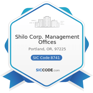 Shilo Corp. Management Offices - SIC Code 8741 - Management Services