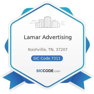 Lamar Advertising - SIC Code 7311 - Advertising Agencies