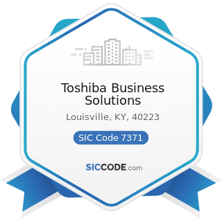 Toshiba Business Solutions - SIC Code 7371 - Computer Programming Services