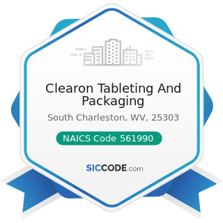 Clearon Tableting And Packaging - NAICS Code 561990 - All Other Support Services