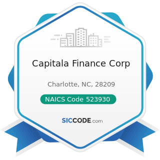 Capitala Finance Corp - NAICS Code 523930 - Investment Advice