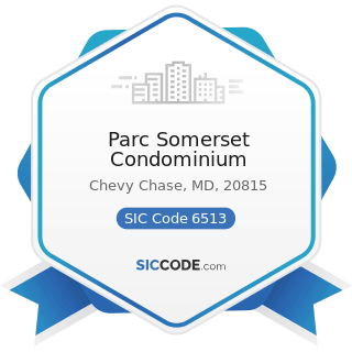 Parc Somerset Condominium - SIC Code 6513 - Operators of Apartment Buildings