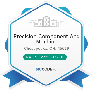 Precision Component And Machine - NAICS Code 332710 - Machine Shops