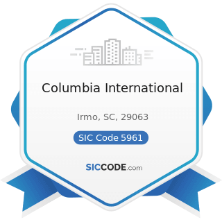 Columbia International - SIC Code 5961 - Catalog and Mail-Order Houses