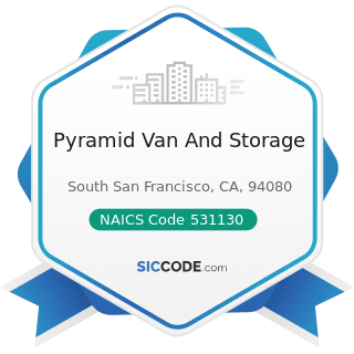 Pyramid Van And Storage - NAICS Code 531130 - Lessors of Miniwarehouses and Self-Storage Units