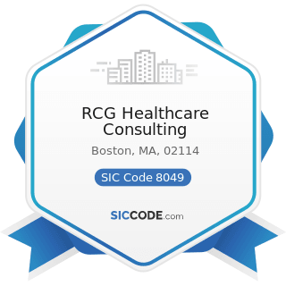 RCG Healthcare Consulting - SIC Code 8049 - Offices and Clinics of Health Practitioners, Not...