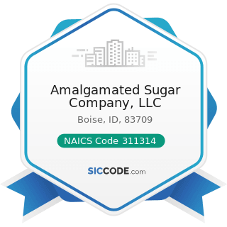 Amalgamated Sugar Company, LLC - NAICS Code 311314 - Cane Sugar Manufacturing