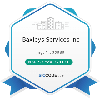 Baxleys Services Inc - NAICS Code 324121 - Asphalt Paving Mixture and Block Manufacturing