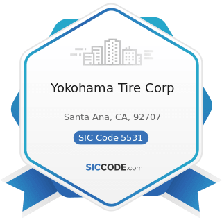 Yokohama Tire Corp - SIC Code 5531 - Auto and Home Supply Stores