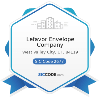 Lefavor Envelope Company - SIC Code 2677 - Envelopes