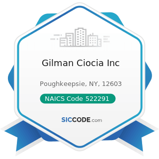 Gilman Ciocia Inc - NAICS Code 522291 - Consumer Lending