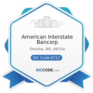 American Interstate Bancorp - SIC Code 6712 - Offices of Bank Holding Companies