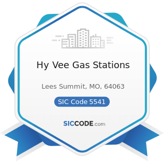 Hy Vee Gas Stations - SIC Code 5541 - Gasoline Service Stations