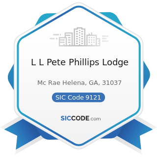 L L Pete Phillips Lodge - SIC Code 9121 - Legislative Bodies