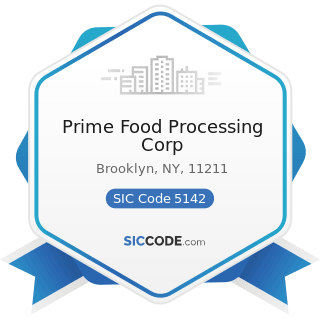 Prime Food Processing Corp - SIC Code 5142 - Packaged Frozen Foods