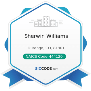Sherwin Williams - NAICS Code 444120 - Paint and Wallpaper Stores