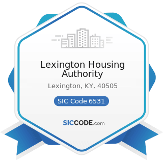 Lexington Housing Authority - SIC Code 6531 - Real Estate Agents and Managers