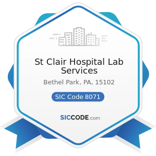 St Clair Hospital Lab Services - SIC Code 8071 - Medical Laboratories