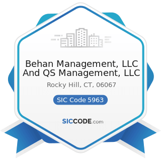 Behan Management, LLC And QS Management, LLC - SIC Code 5963 - Direct Selling Establishments