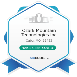 Ozark Mountain Technologies Inc - NAICS Code 332813 - Electroplating, Plating, Polishing,...