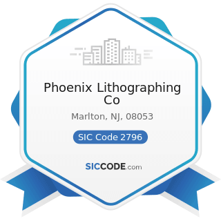 Phoenix Lithographing Co - SIC Code 2796 - Platemaking and Related Services