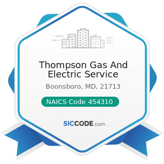 Thompson Gas And Electric Service - NAICS Code 454310 - Fuel Dealers