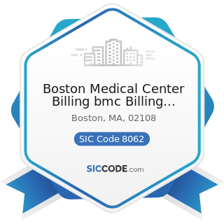 Boston Medical Center Billing bmc Billing Inquiries - SIC Code 8062 - General Medical and...