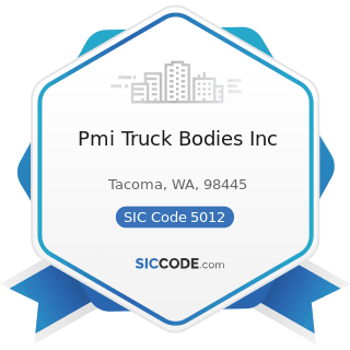 Pmi Truck Bodies Inc - SIC Code 5012 - Automobiles and other Motor Vehicles