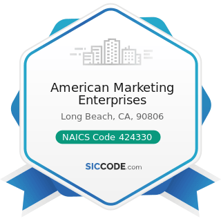 American Marketing Enterprises - NAICS Code 424330 - Women's, Children's, and Infants' Clothing...
