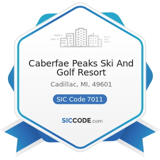 Caberfae Peaks Ski And Golf Resort - SIC Code 7011 - Hotels and Motels