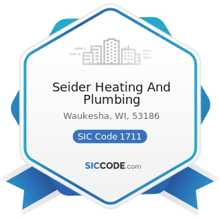 Seider Heating And Plumbing - SIC Code 1711 - Plumbing, Heating and Air-Conditioning